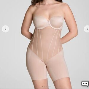 SPANX High-Waisted Mid-Thigh Short - Natural Bronze